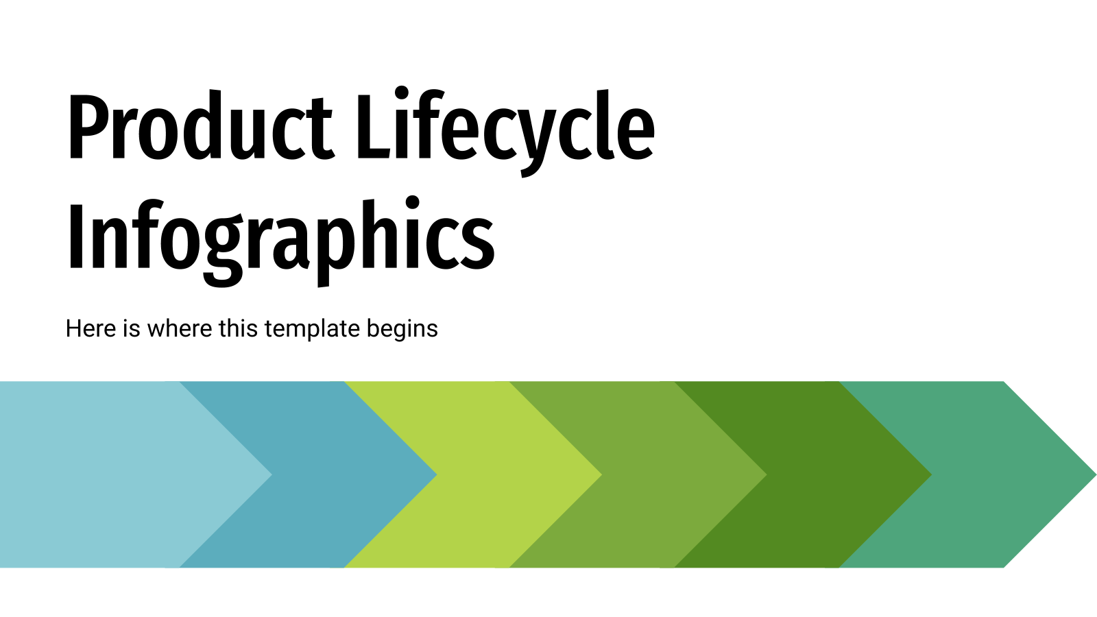 用于PowerPoint的产品生命周期信息图